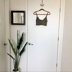 Free People FP ONE olive green bralette